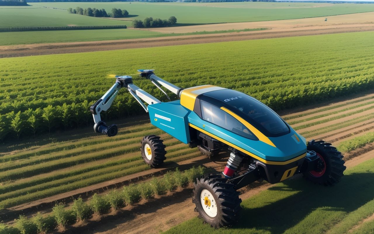 Развитие гибридных роботов: сочетание дронов и наземных устройств в сельском хозяйстве 1 Развитие гибридных роботов: сочетание дронов и наземных устройств в сельском хозяйстве